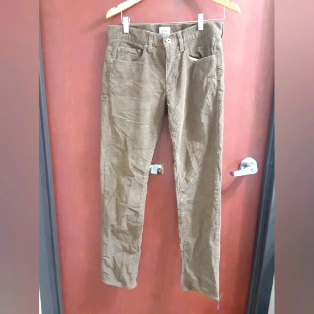 J Crew Men's 484 Slim Corduroy Pants Brown Size 29/32 Good Condition